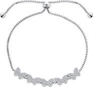BLING JEWELRY CZ Butterfly Slider Bracelet