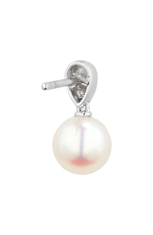Mikimoto Morning Dew Akoya Pearl & Diamond Stud Earrings In 18kw