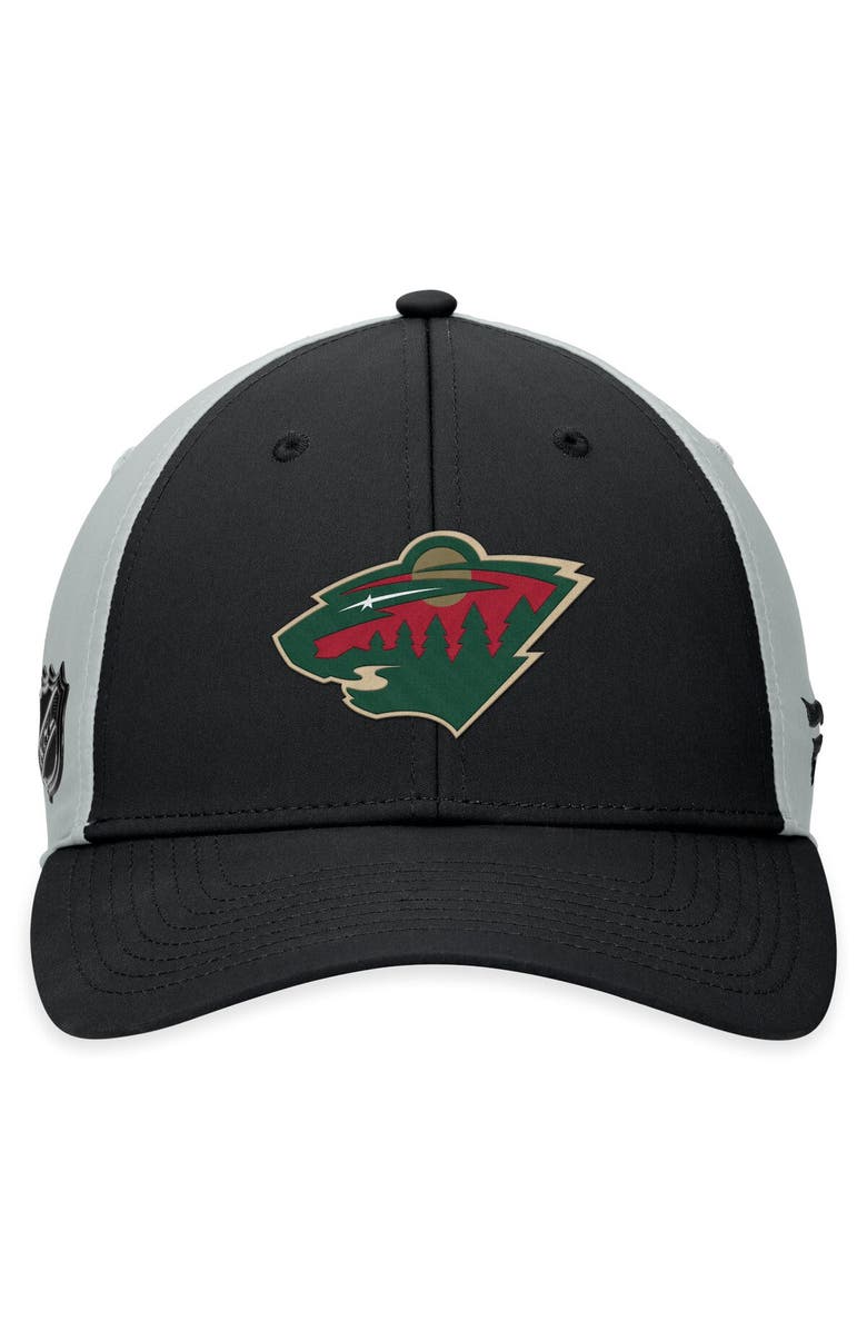 FANATICS Men's Fanatics Branded  Black/Gray Minnesota Wild 2023 NHL Global Series Sweden Adjustable Hat, Alternate, color, 