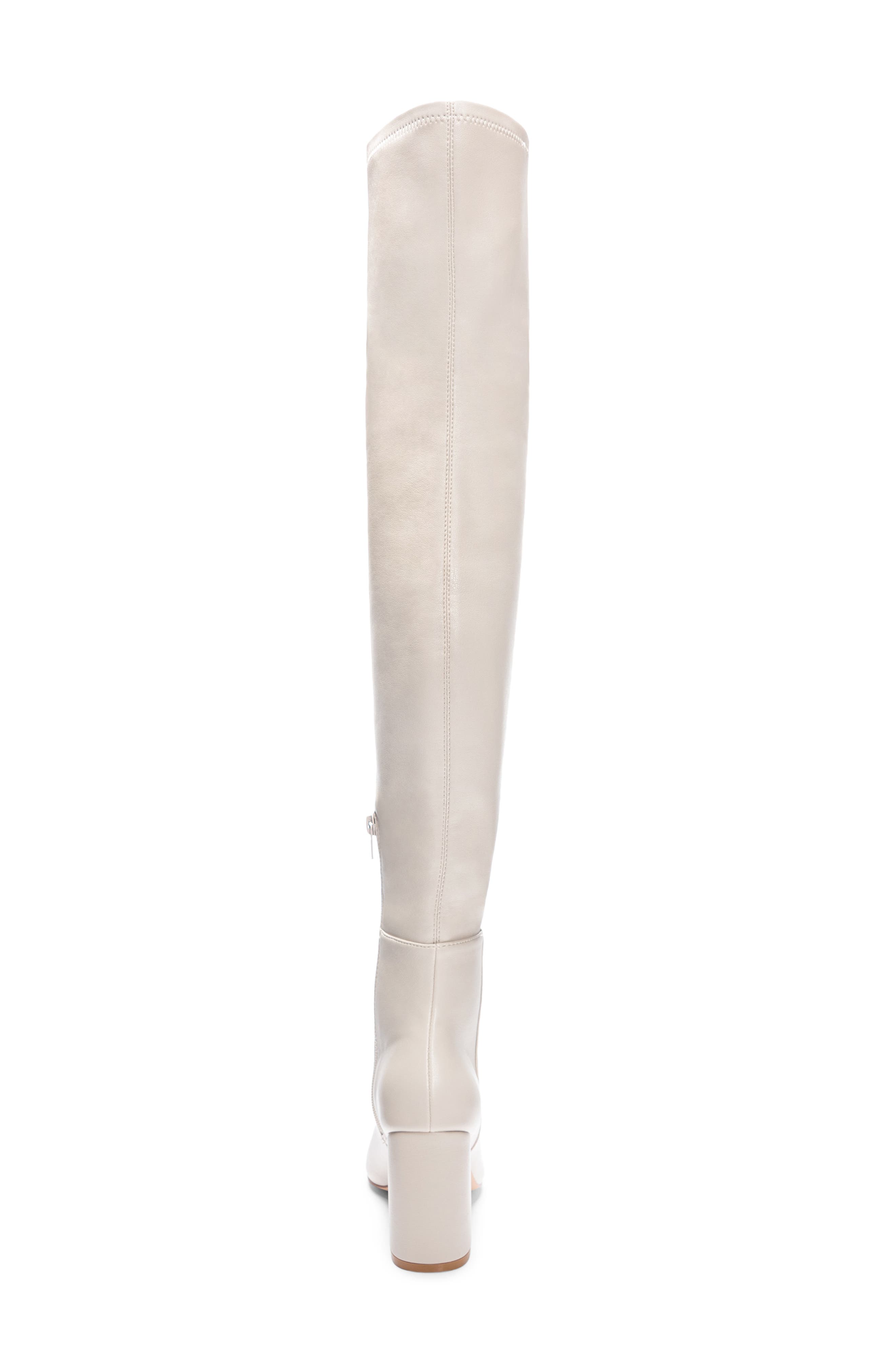 Chinese Laundry Fun Times Over the Knee Boot, Alternate, color, Cream