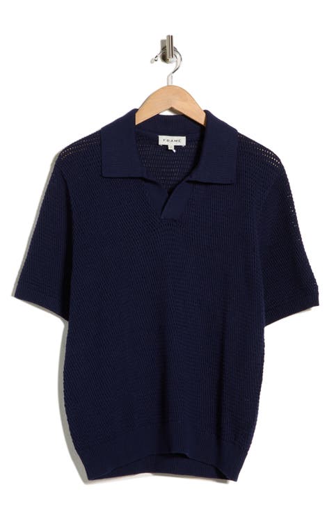 Cotton & Silk Polo Sweater