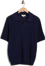 FRAME Cotton & Silk Polo Sweater