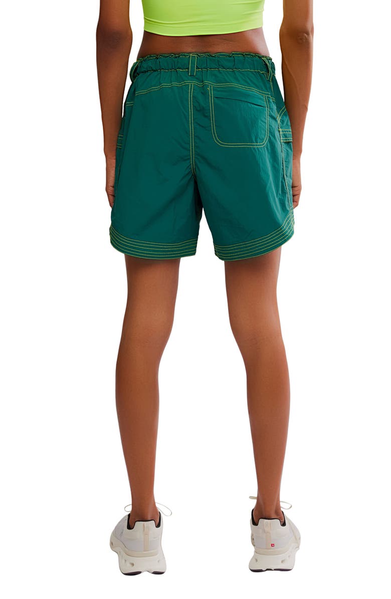 Free People FP Movement In The Wild Long Shorts, Alternate, color, Evergreen
