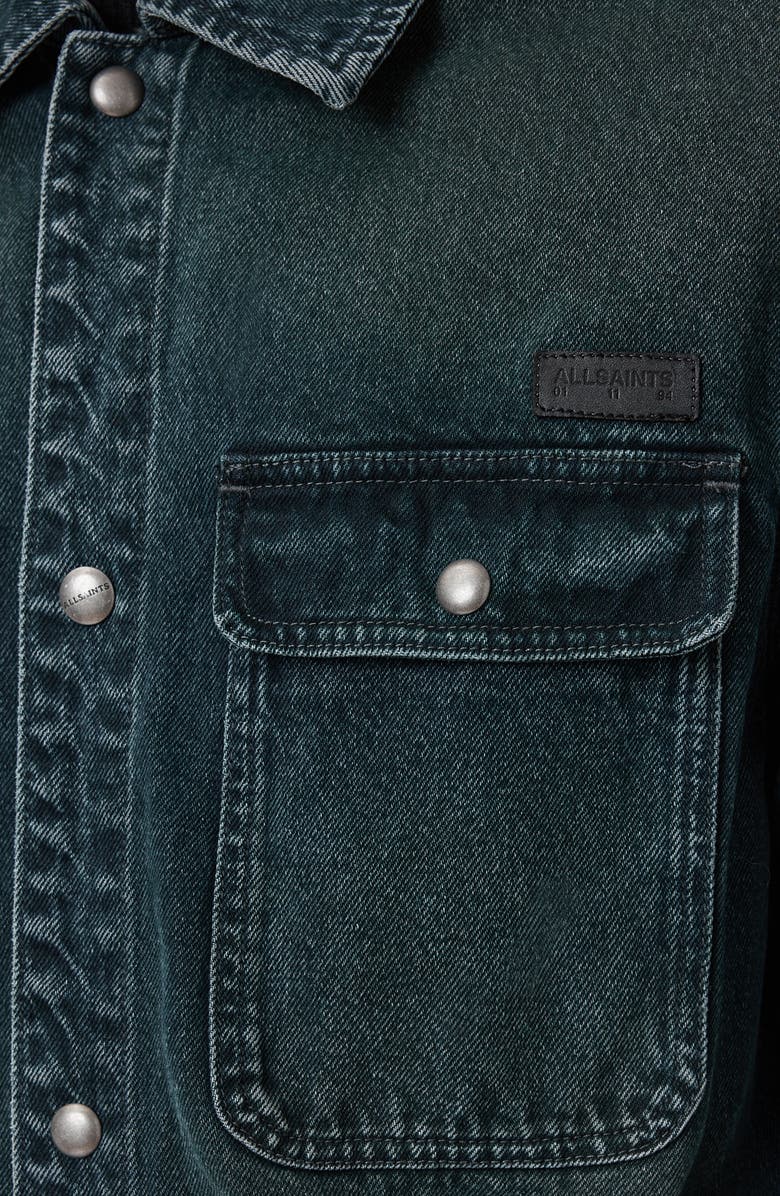 AllSaints Castleford Denim Jacket, Alternate, color, Phantom Blue