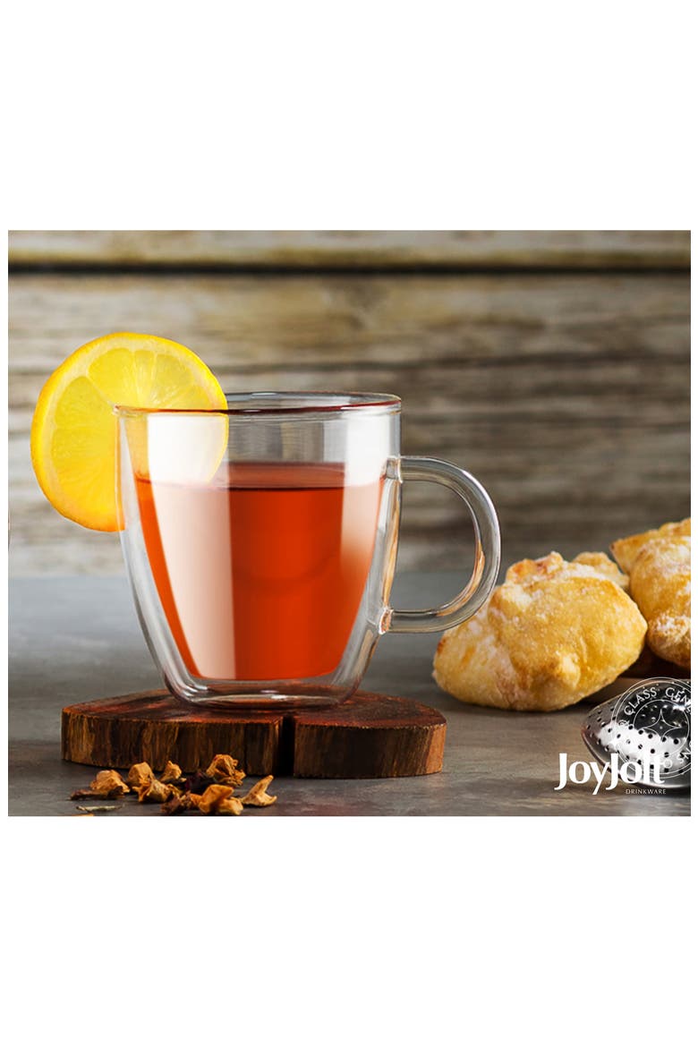Savor Double Wall Insulated Mug - Set of 4, Alternate, color, CLEAR