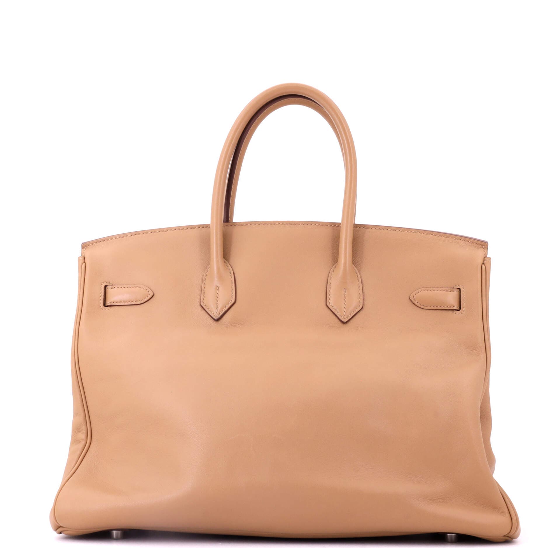 Birkin Handbag Brown Swift with Palladium Hardware 35, Alternate, color, Tabac Camel