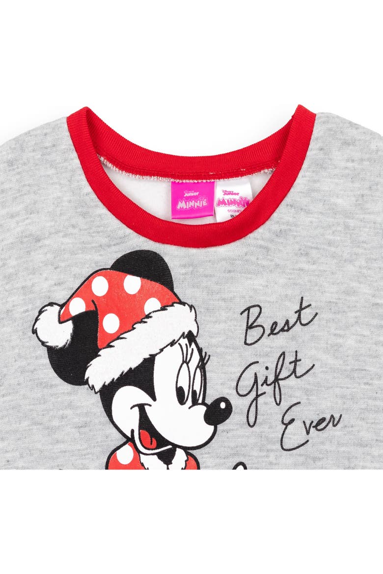 Minnie Mouse Holiday 2-Piece Sweatshirt and Leggings Set, Alternate, color, Red Heather Gray