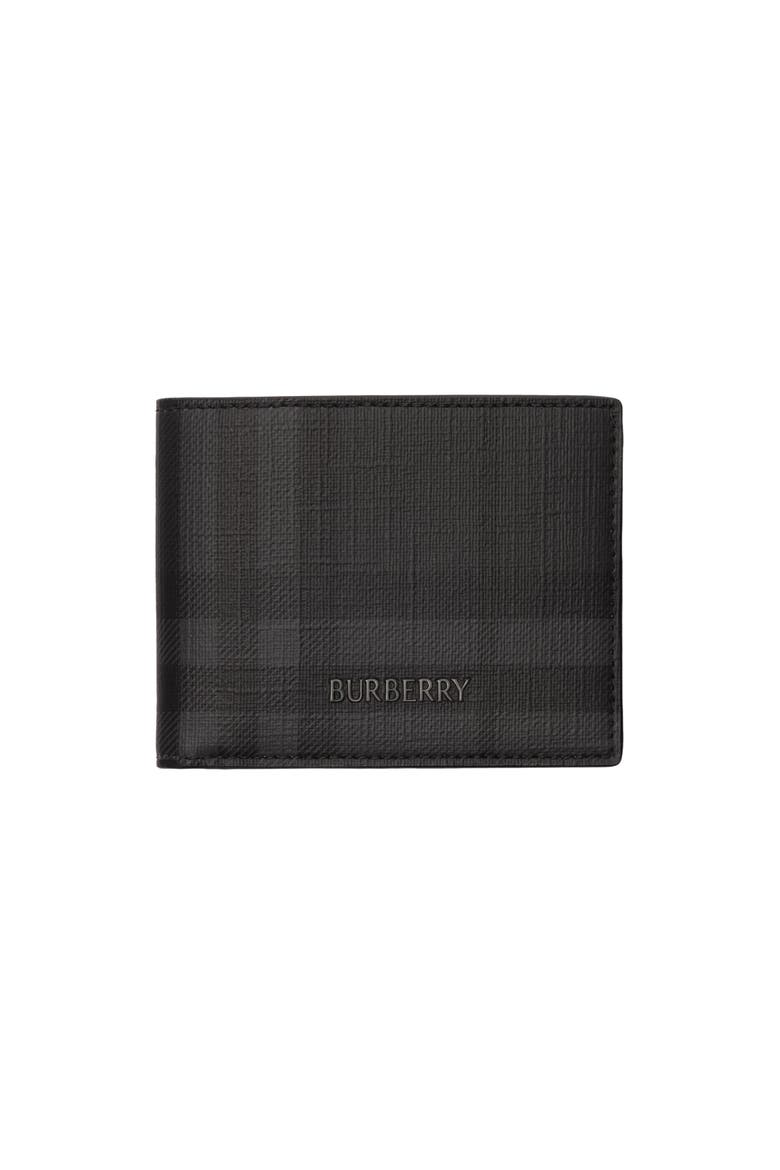 City Check Slim Bifold Wallet, Main, color, Iron grey