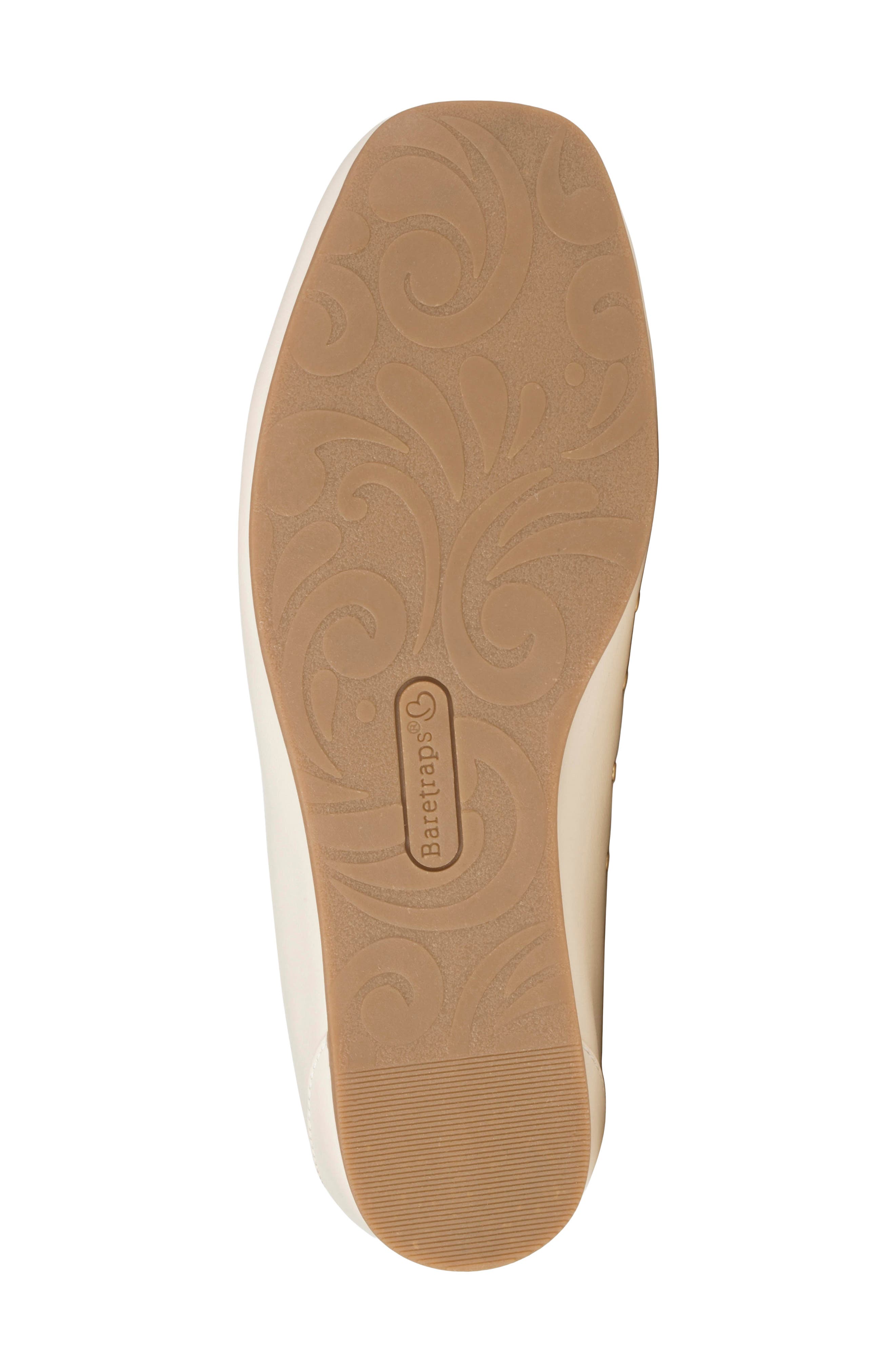 Ryalie Studded Flat, Alternate, color, CREAM