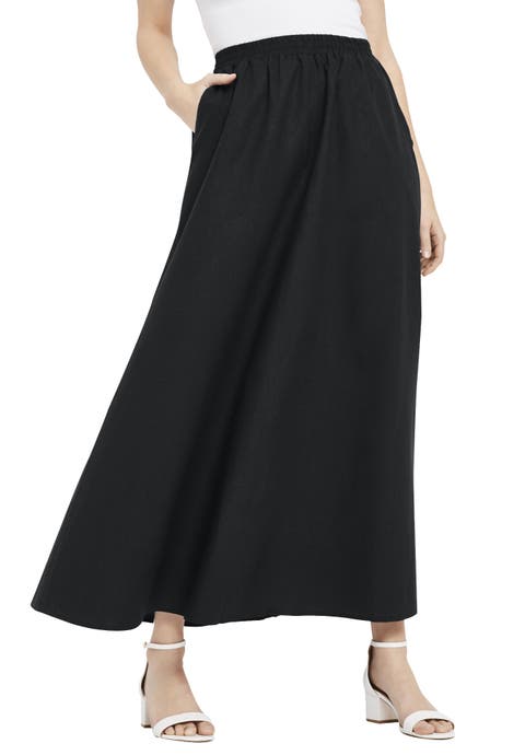Linen Maxi Skirt (Plus Available)