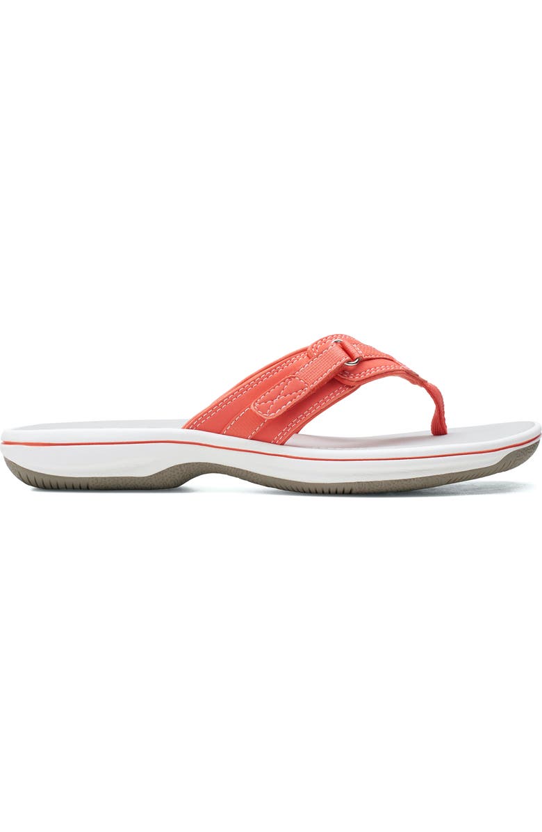 Clarks<sup>®</sup> Breeze Sea Flip Flop Sandal, Alternate, color, Bright Cor