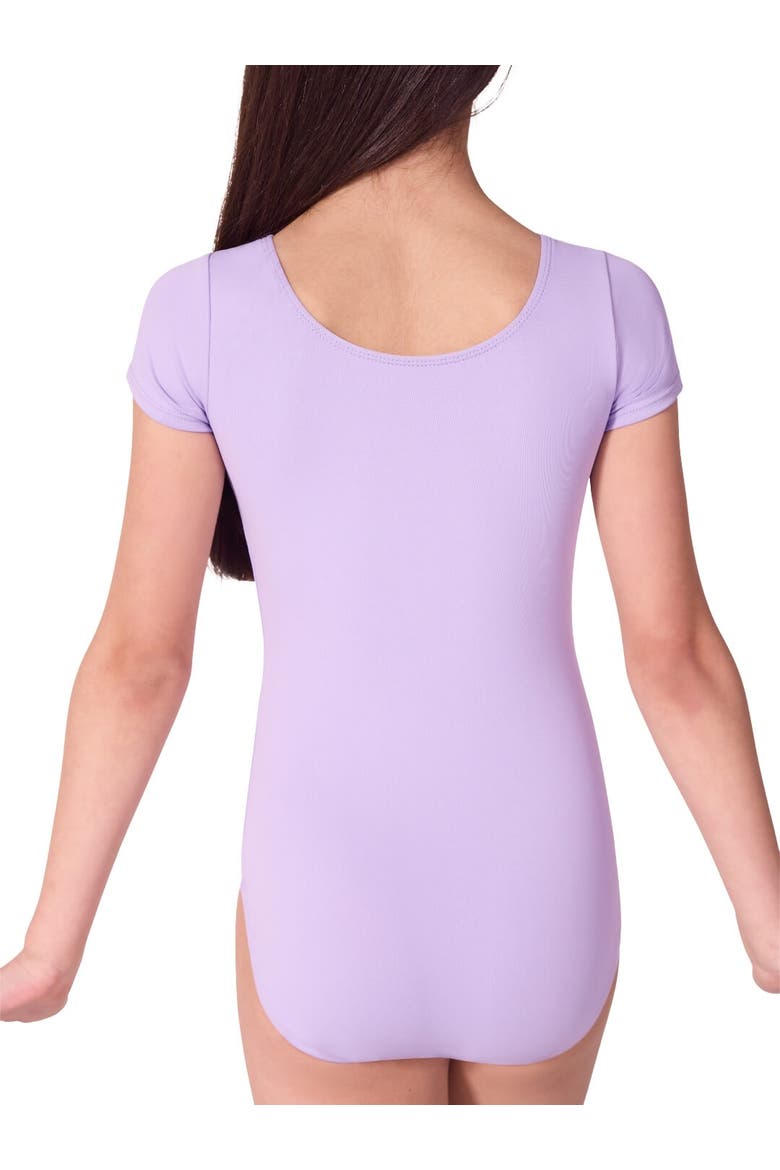 Future Star Short Sleeve Leotard, Alternate, color, Lavender