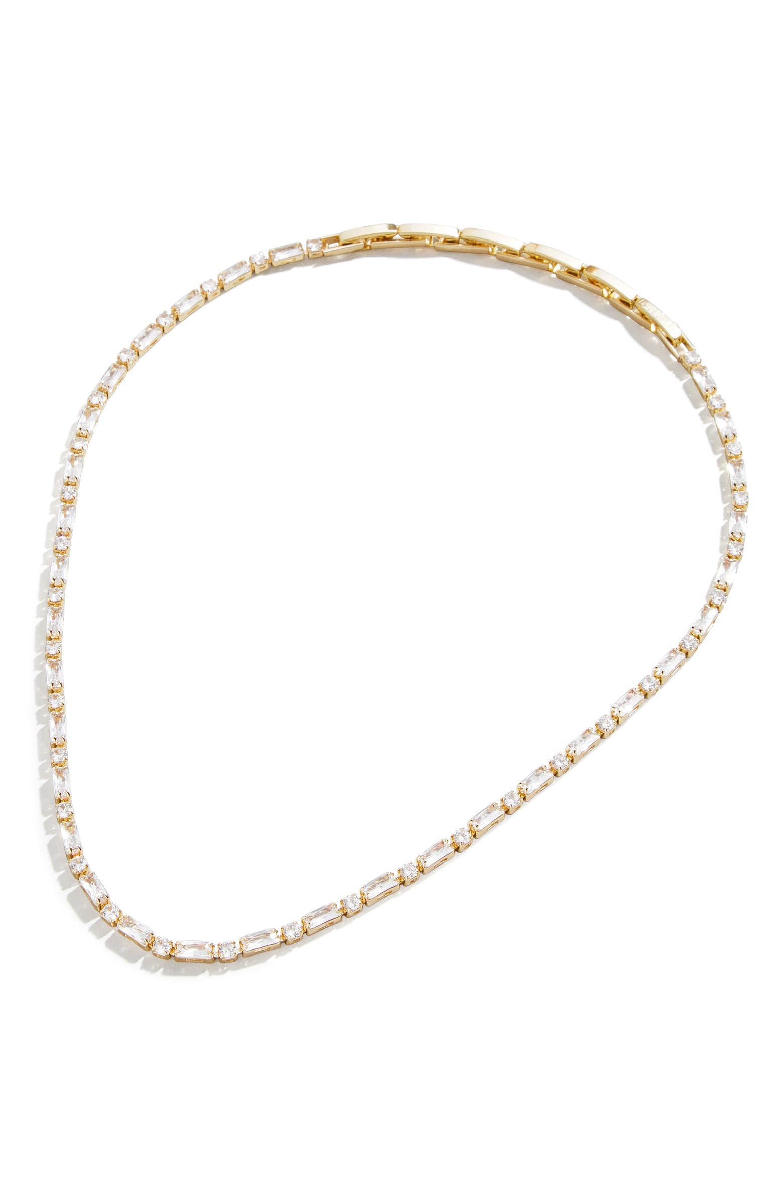 BaubleBar Adjustable Cubic Zirconia Tennis Necklace | Nordstrom
