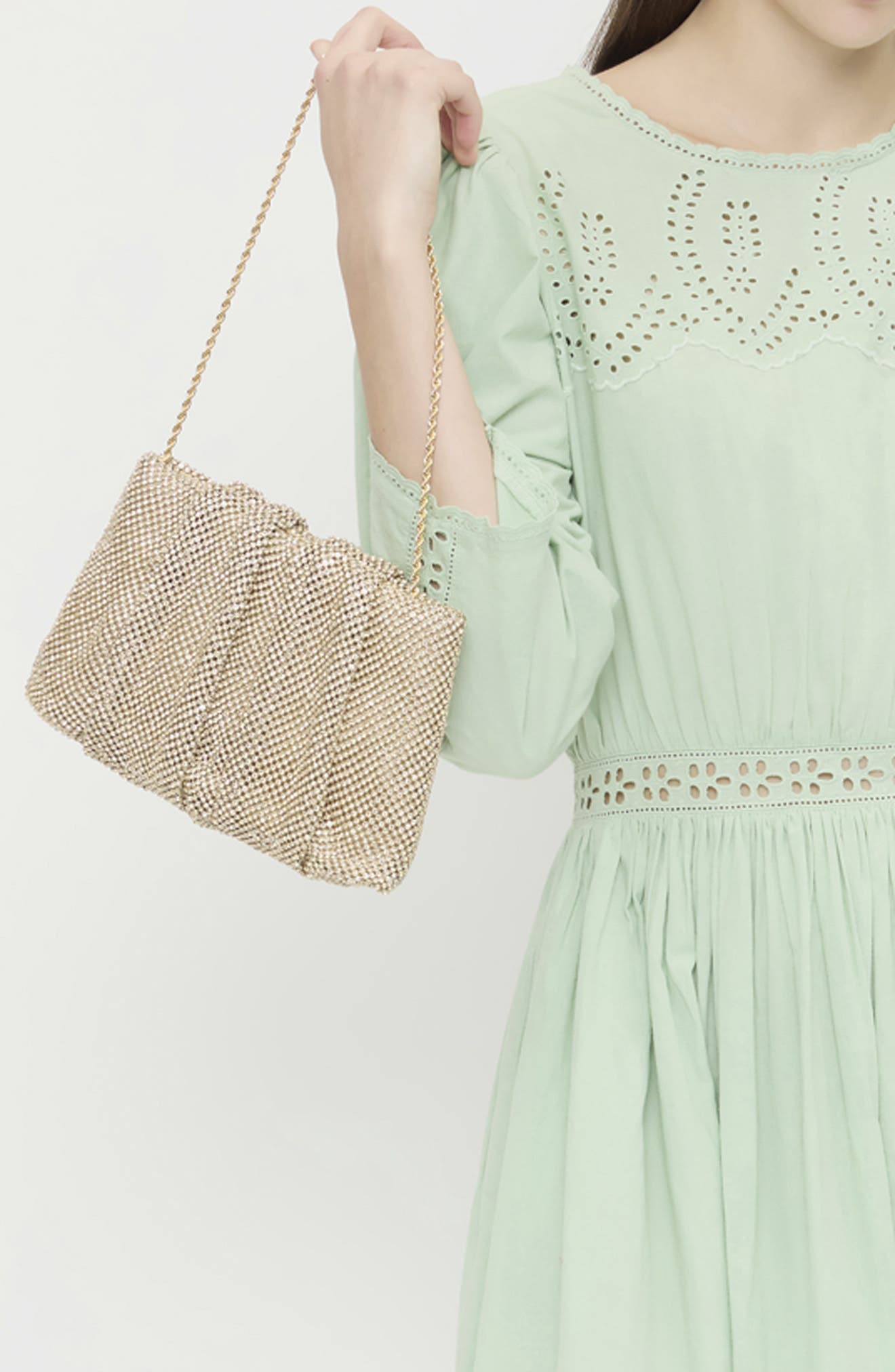 Serena Clutch, Alternate, color, SHADOW GOLD
