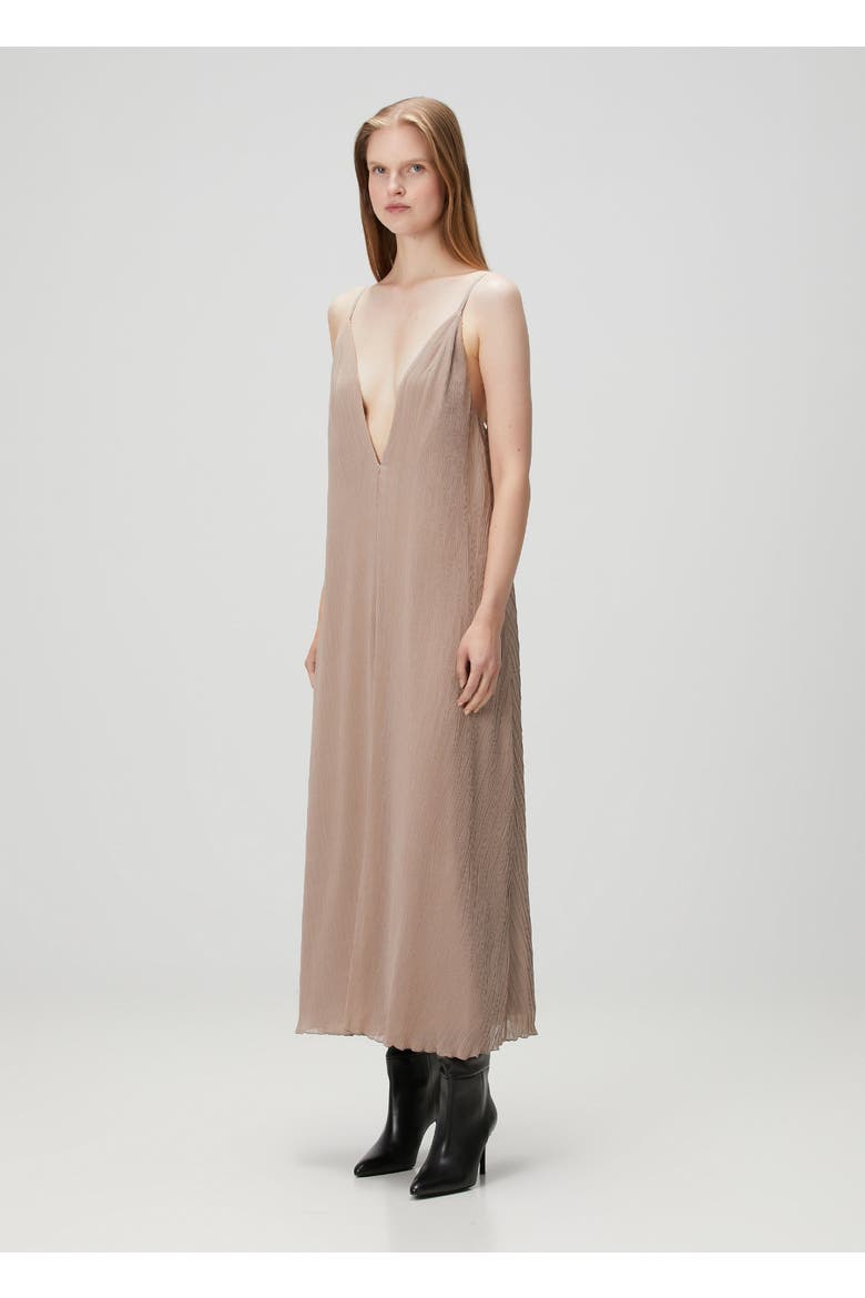 Long Dress, Alternate, color, BEIGE