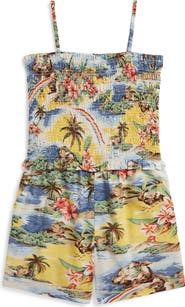 Polo Ralph Lauren Kids' Print Smocked Boxy Top & Shorts