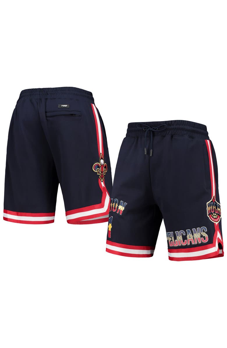 PRO STANDARD Men's Pro Standard Zion Williamson Navy New Orleans Pelicans Team Logo Player Shorts, Main, color,