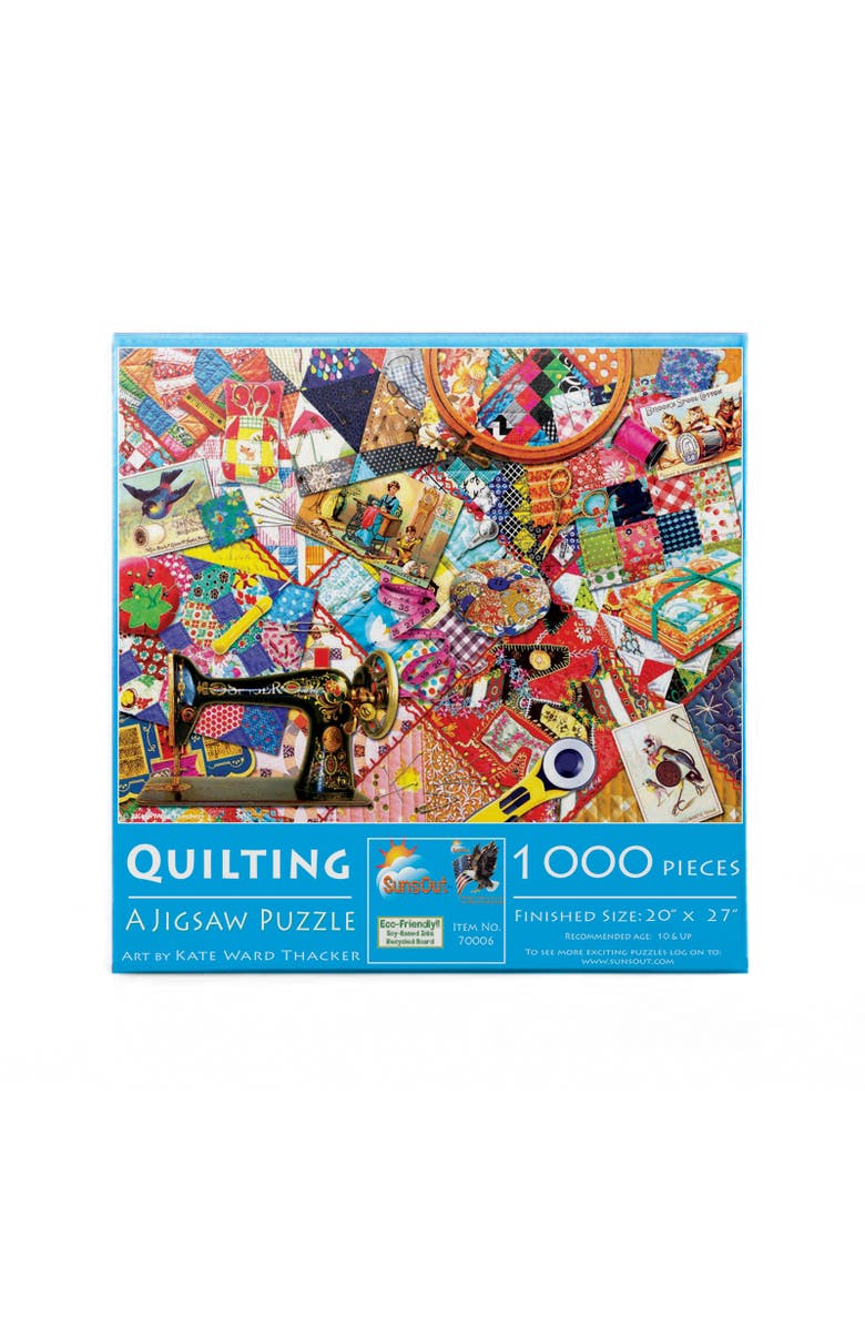 Sunsout Quilting 1000 piece Jigsaw Puzzle for Adults, Alternate, color, Multicolor
