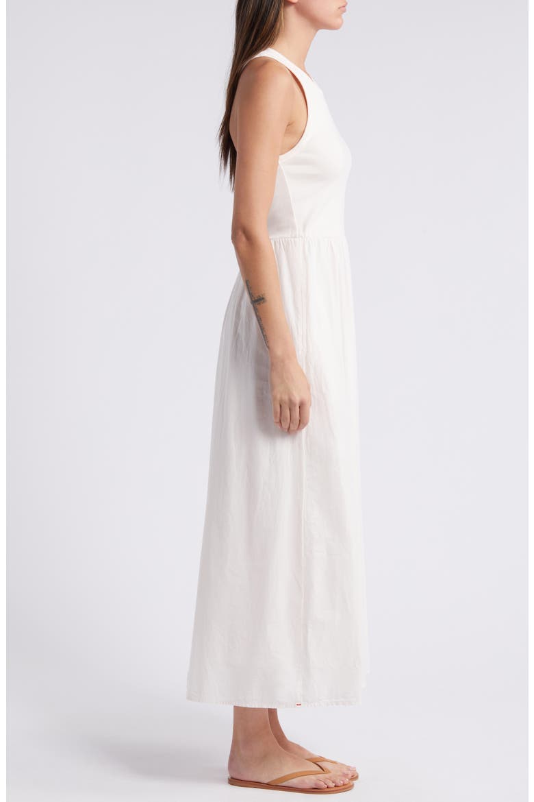 Flynn Mixed Media Maxi Dress, Alternate, color, CREAM PEACH