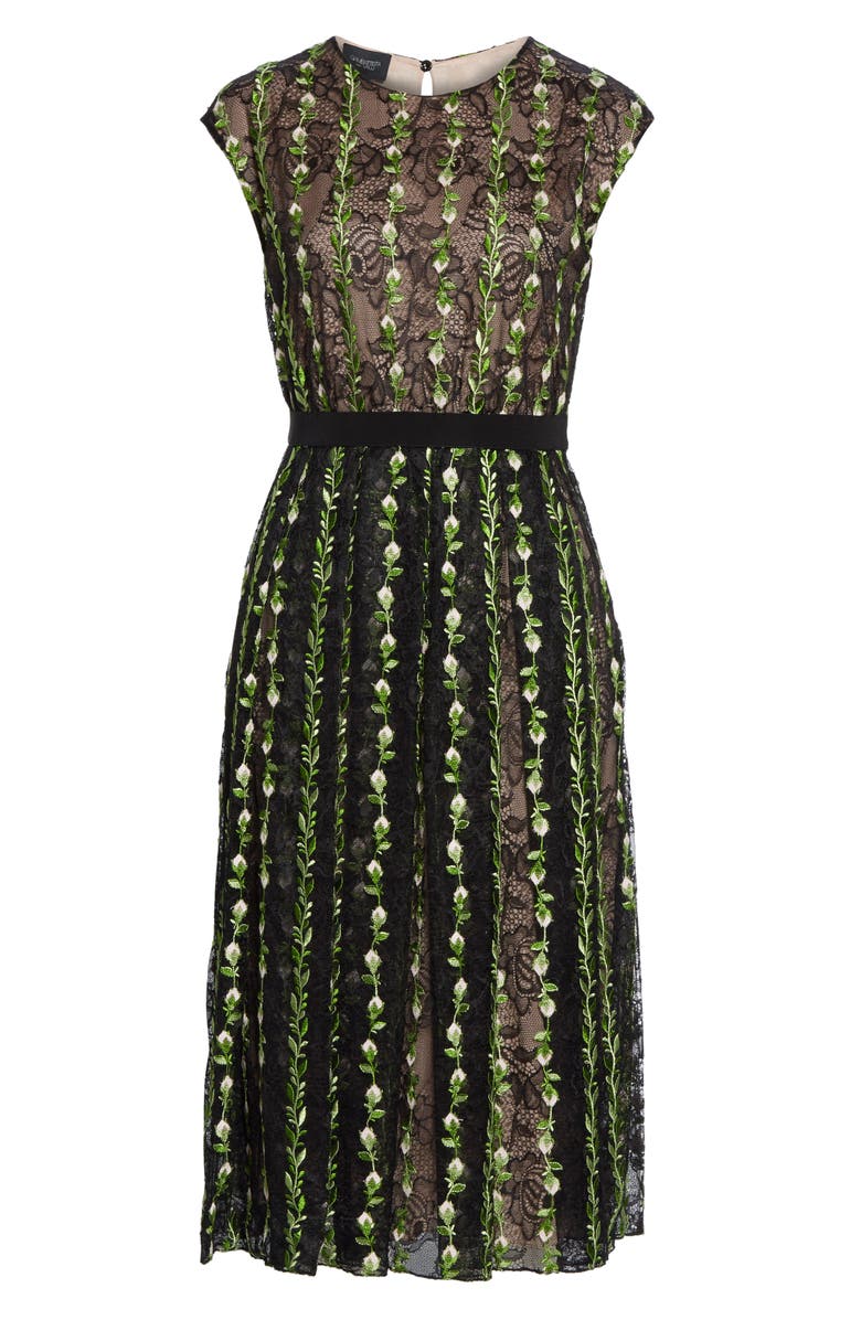 Giambattista Valli Floral Lace Cocktail Dress, Alternate, color, 