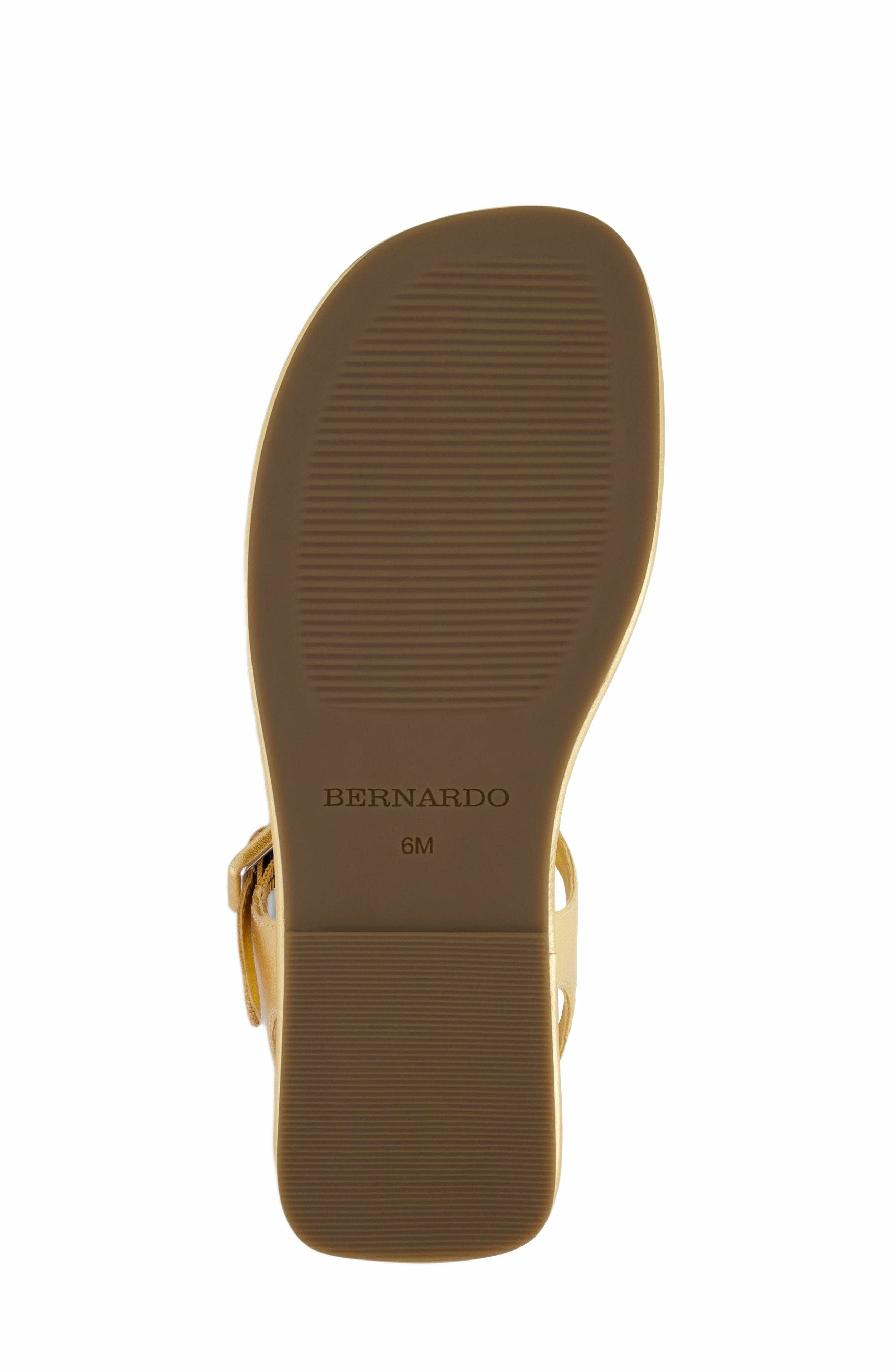Bernardo Footwear Tucson T-Strap Sandal, Alternate, color, Gold