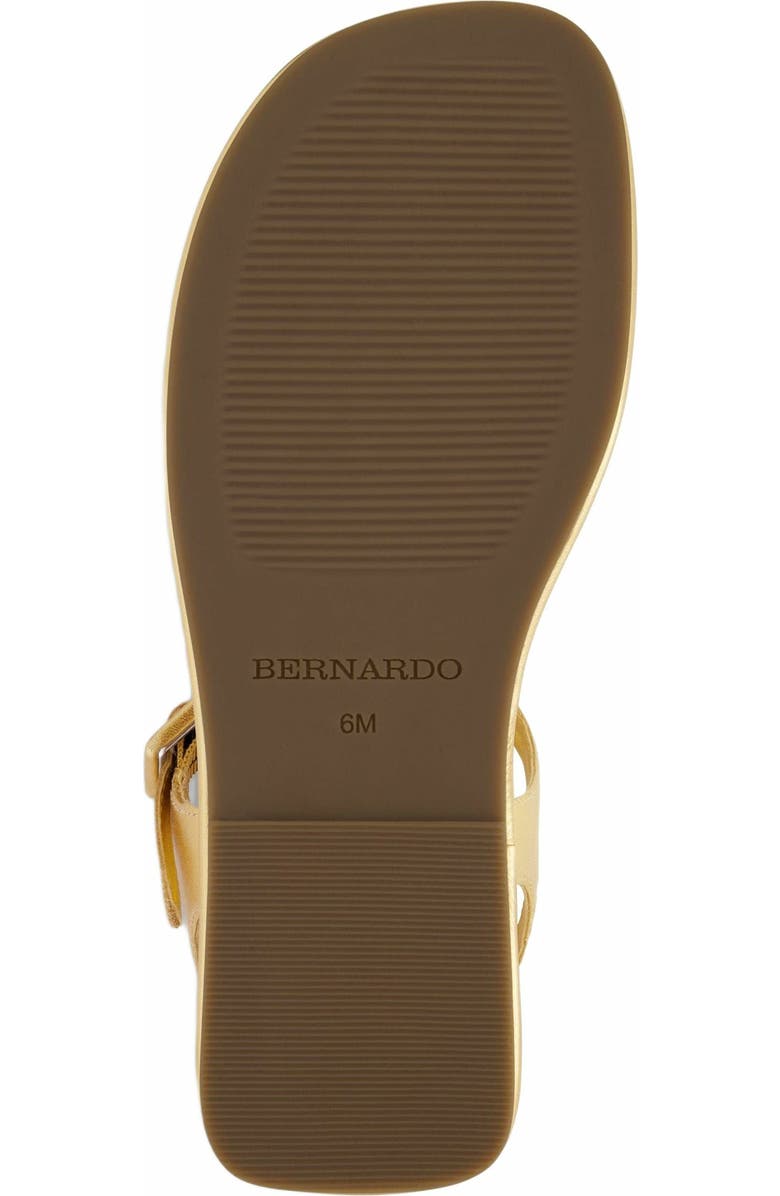 Bernardo Footwear Tucson T-Strap Sandal, Alternate, color, Gold