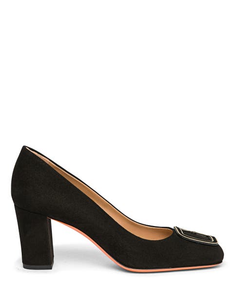Suede High-Heel Pump