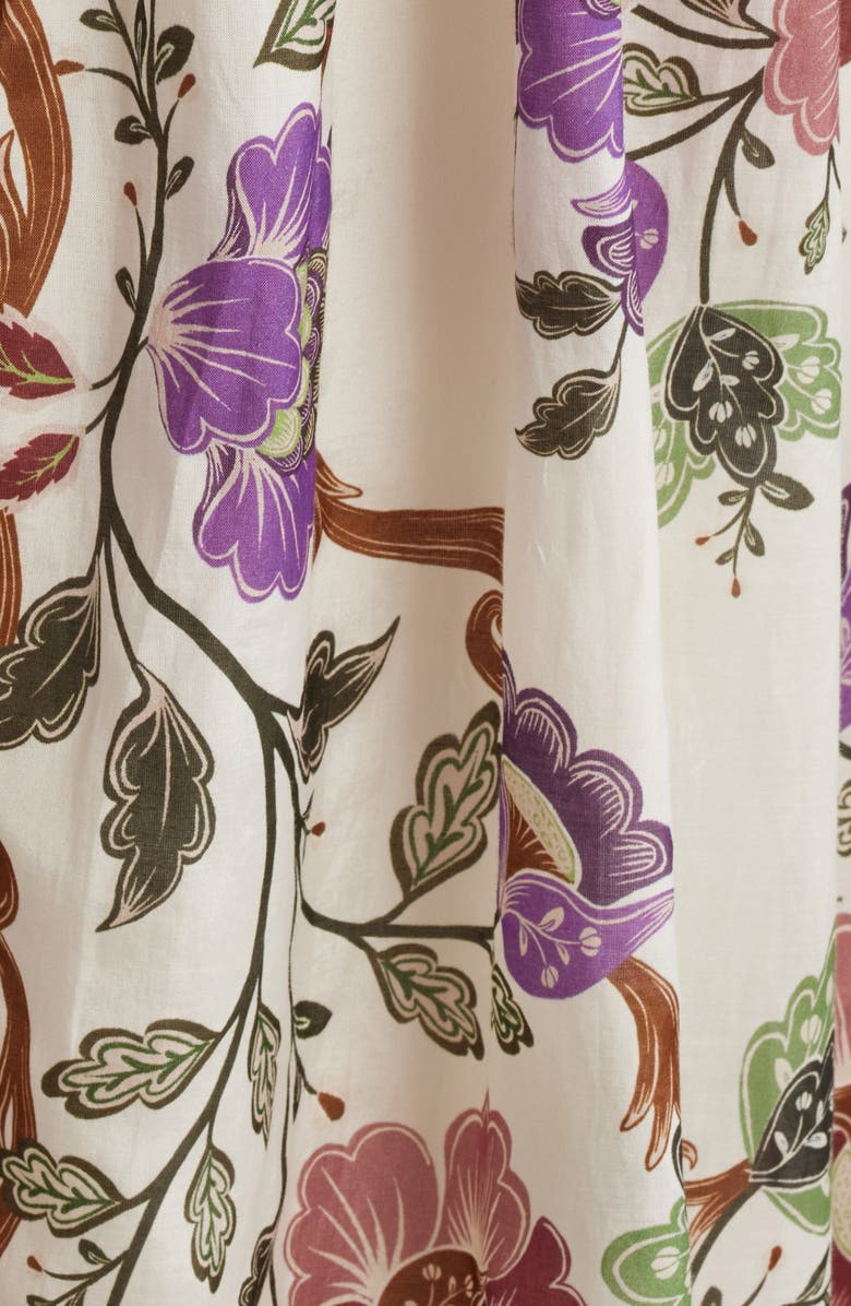 FARM Rio Rococo Floral Midi Skirt, Alternate, color, Rococo Flowers Cream