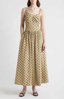 Hadley Dot Sleeveless Maxi Dress