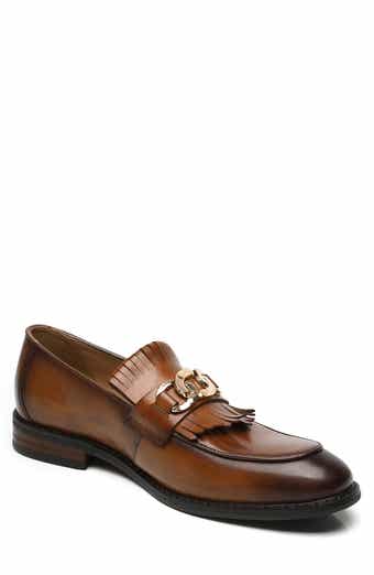 La Milano Franconia Apron Toe Kilted Bit Loafer