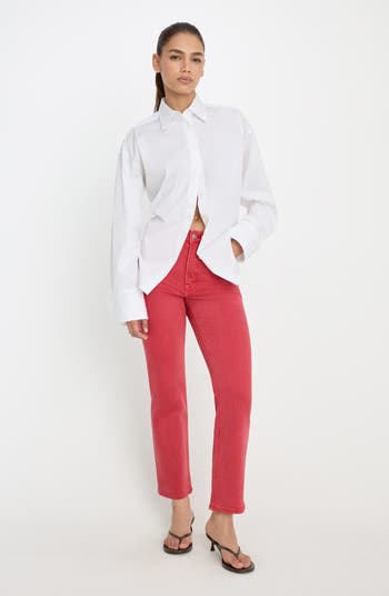 Good American Good Icon Ankle Slim Straight Leg Jeans | Nordstrom