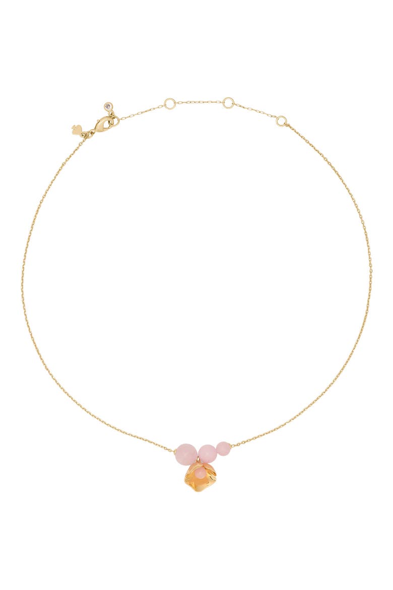 blush pendant necklace, Main, color, BLUSH