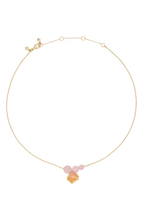 blush pendant necklace