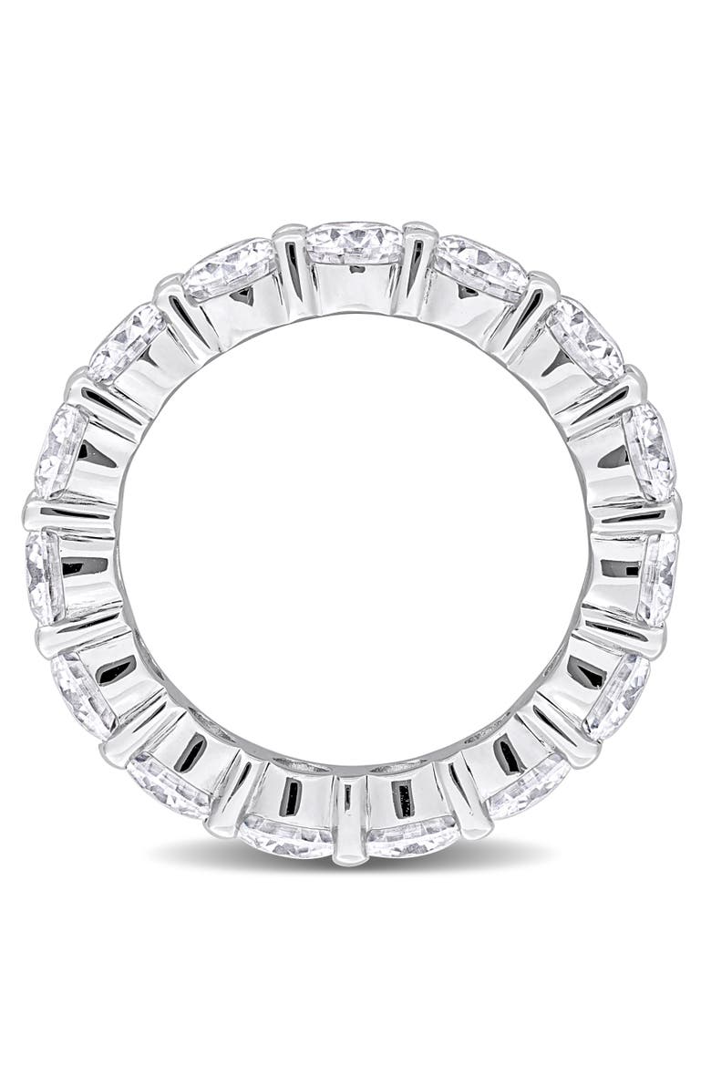 5 1/2ct D.E.W. Moissanite Eternity Ring, Alternate, color, Sterling Silver