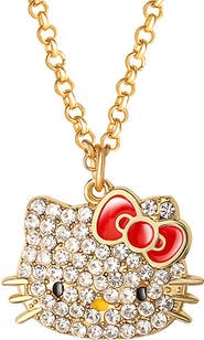 Hello Kitty Pave Crystal Necklace