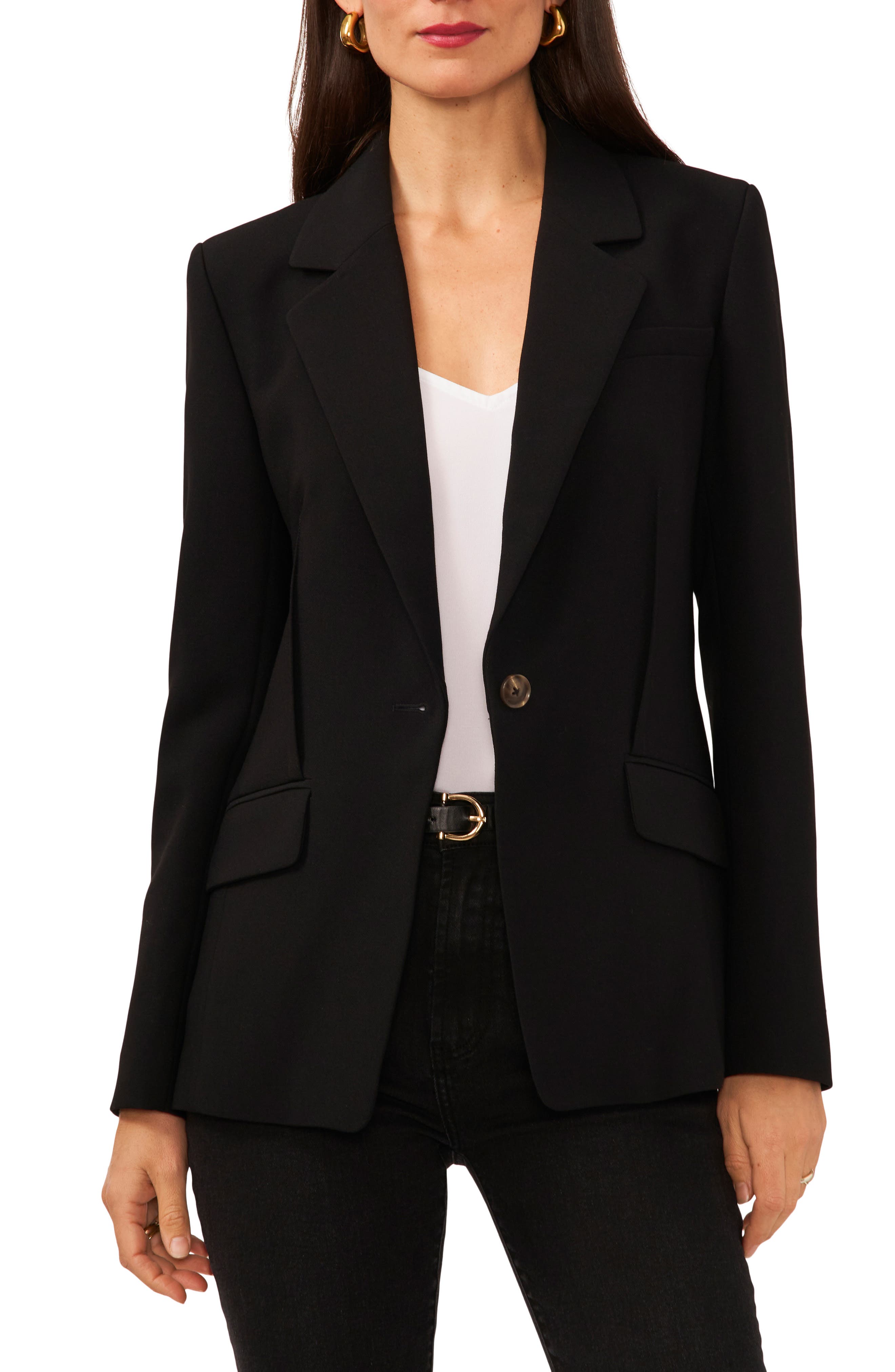 1.state Exposed Dart Classic Blazer In Roasted Russet