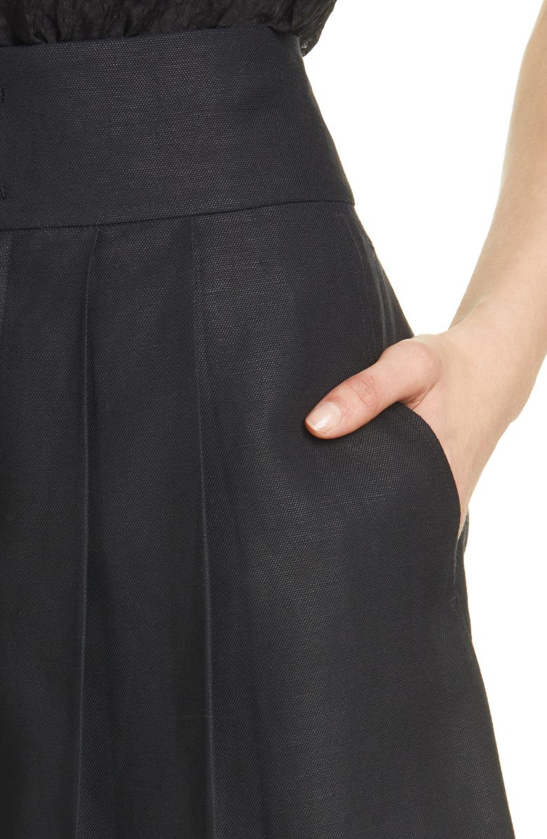 Club Monaco Pleated High Waist Shorts, Alternate, color, 