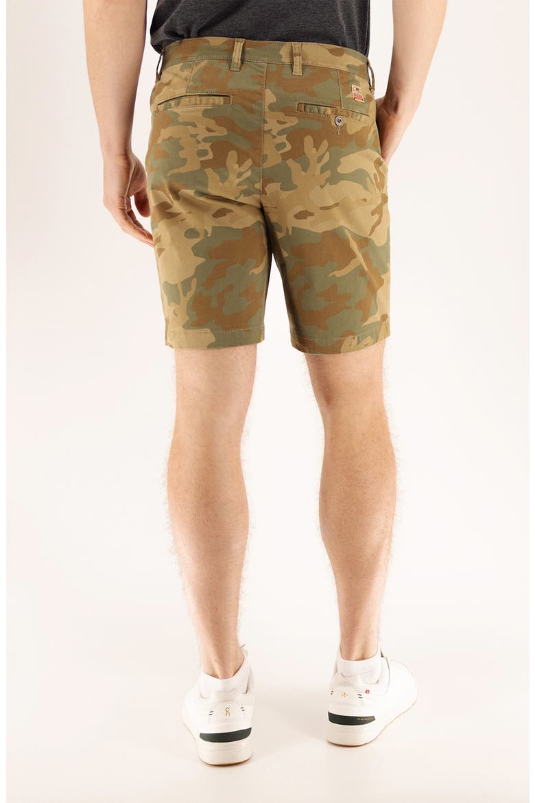 Camo Print 9-Inch Performance Stretch Chino Shorts, Alternate, color, DUSTY CAMO