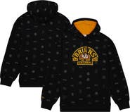 Mitchell & Ness Men's Mitchell & Ness Black Boston Bruins 100th Anniversary Allover Print Pullover Hoodie