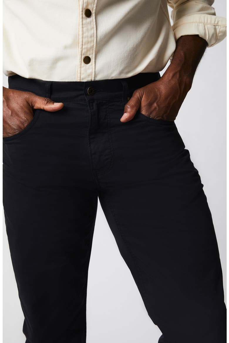 Stretch Cotton Five Pocket Pants, Alternate, color, BLACKDNU