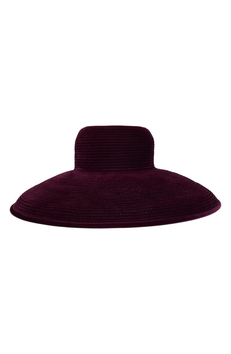 Gigi Burris Millinery Jeanette Velvet Wide Brim Hat, Alternate, color, 