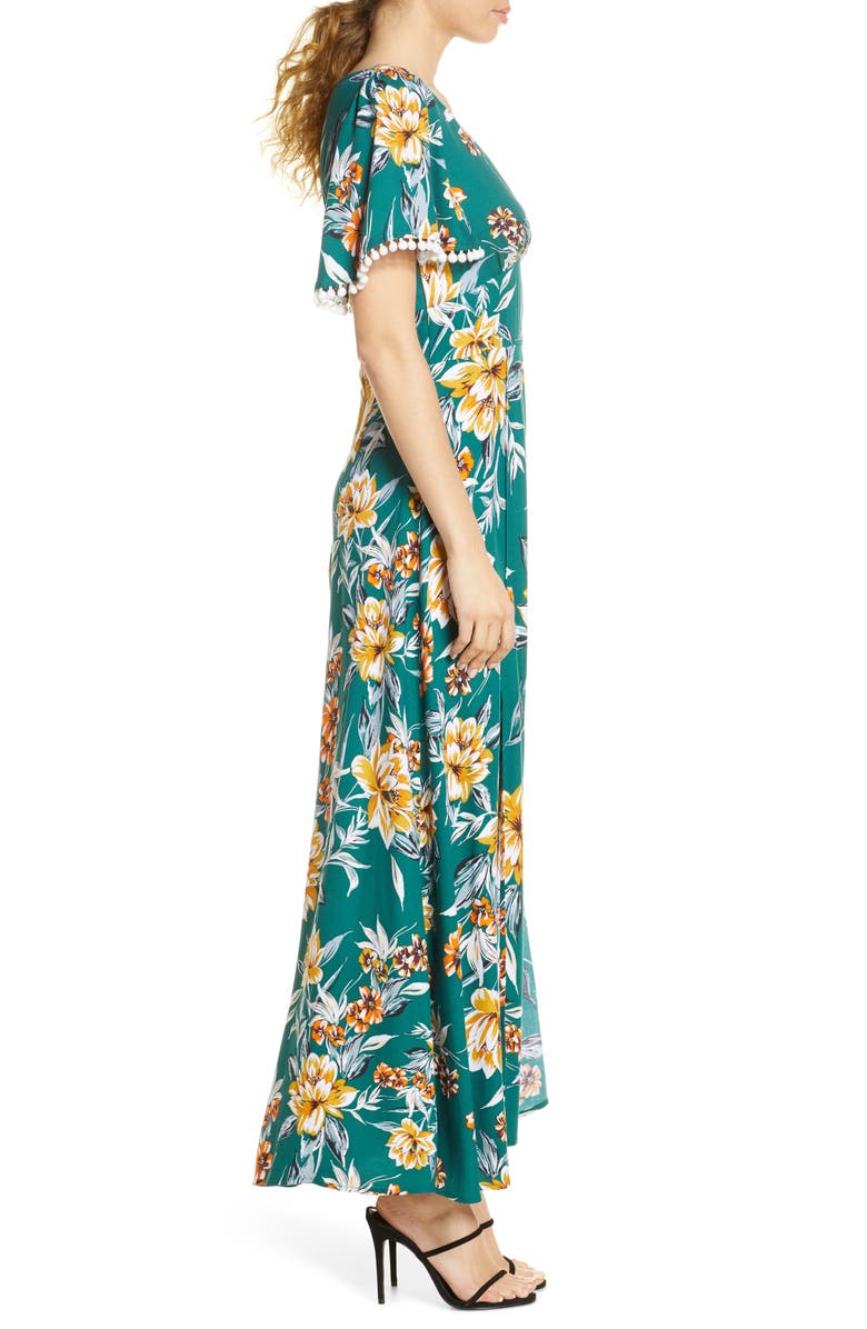 French Connection Claribel Floral Maxi Dress, Alternate, color, 