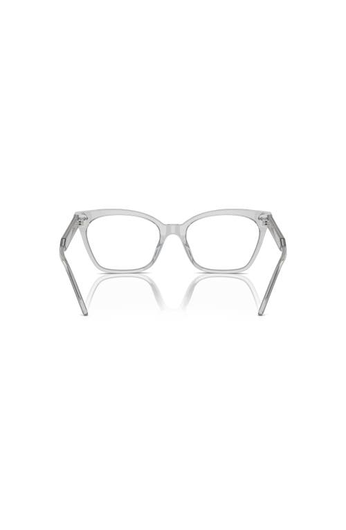 Giorgio Armani 52mm Cat Eye Optical Glasses In Gray
