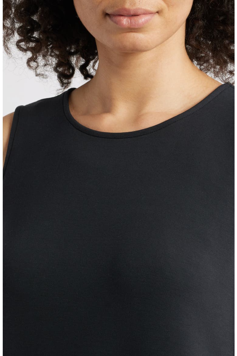 Palm Voyage Sleeveless Minidress, Alternate, color, BLACK
