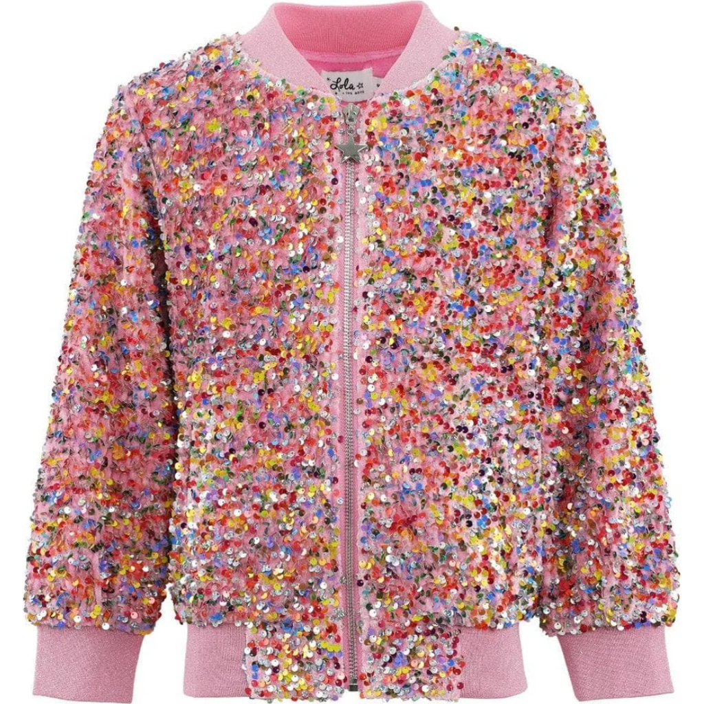LOLA + THE BOYS LOLA + THE BOYS CONFETTI SHIMMER PARTY BOMBER