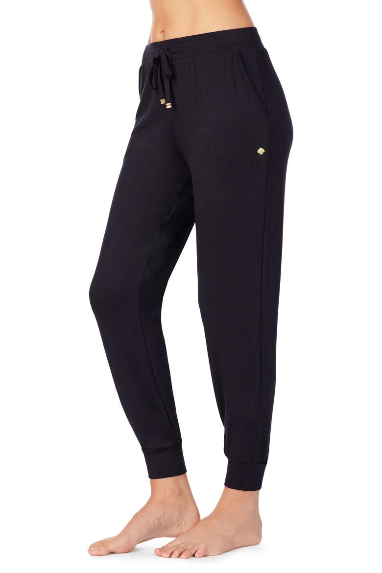 lounge joggers, Alternate, color, BLACK