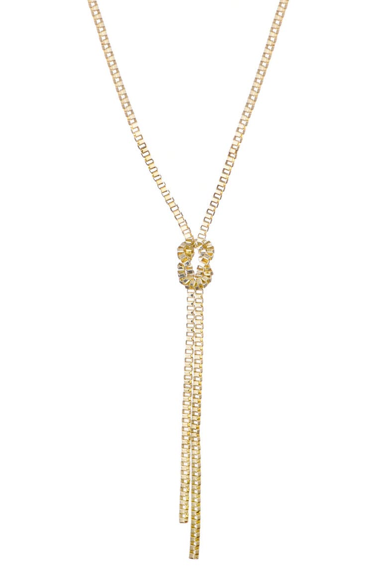 Crystal Tennis Necklace, Main, color, GOLD