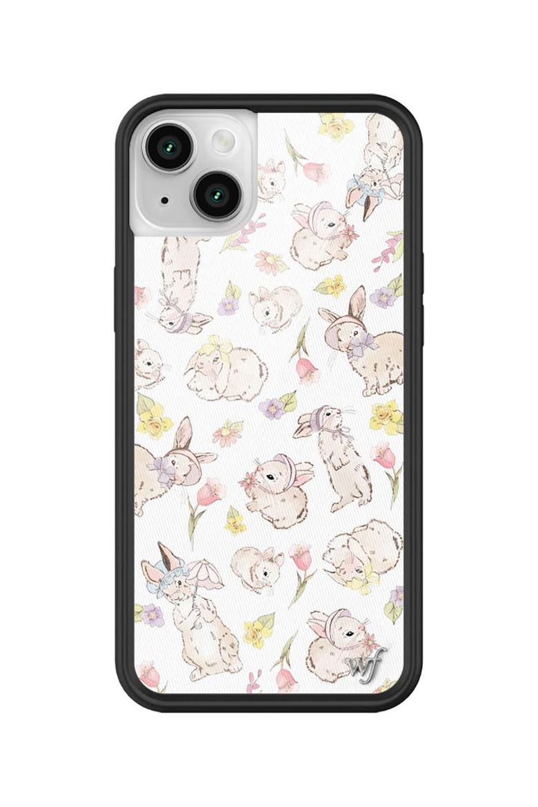 Bunnies in Bonnets iPhone Case, Alternate, color, White