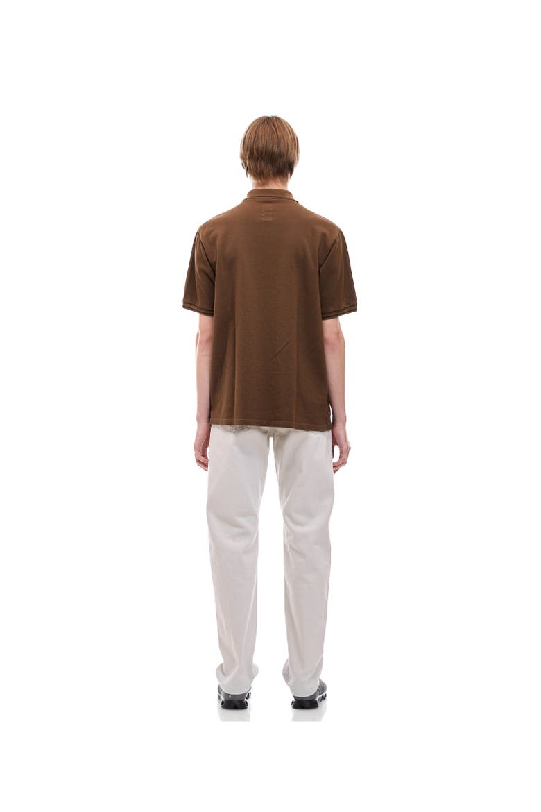 Floral Polo, Alternate, color, Brown