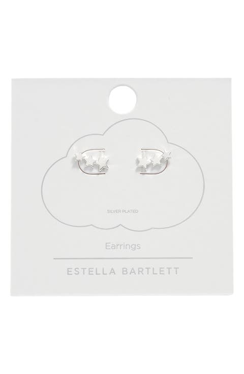 Trio Star Ear Crawler Earrings